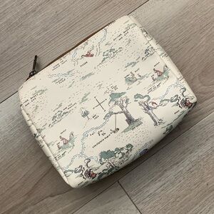Disney Loungefly Zip Pouch Winnie the Pooh Hundred 100 Acre Wood Map